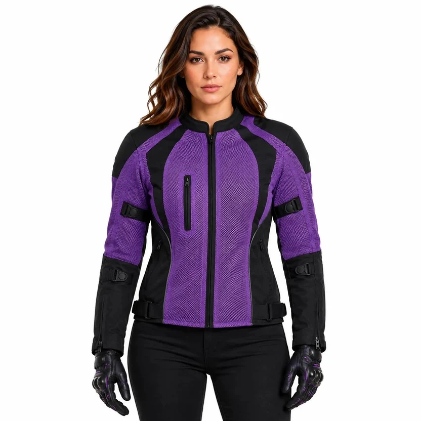 Women's Motorcycle Breathable Mesh Riding Jacket